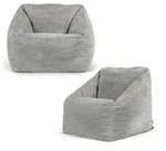 icon Sitzsack, Grau, Textil, 100 L, 1-Sitzer, Freiform, 55x44x55 cm,...
