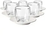 Villeroy & Boch Espressogl&auml;ser, Wei&szlig;, Kunststoff, Keramik, Glas, Kaffee & Tee,