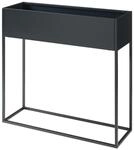[en.casa] Blumenst&auml;nder, Schwarz, Metall, 80x80x25 cm, Gartenzubeh&ouml;r, Blument&ouml;pfe