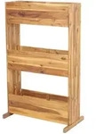MCW Pflanzkastenregal, Braun, Holz, 71x115x40 cm, Gartenzubeh&ouml;r, Hochbeete