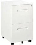 Vinsetto Aktenschrank, Wei&szlig;, Metall, 48x67x39 cm, Arbeitszimmer, Container