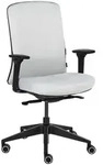 Beliani B&uuml;rostuhl, Hellgrau, Grau, Schwarz, Textil, 60x98x65 cm, Arbeitszimmer,