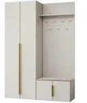 Mirjan24 Garderobe-Set, Sand, Kunststoff, 1-Sitzer, Rechteckig,Rechteckig,...