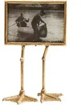 Kare-Design Bilderrahmen, Gold, Metall, Glas, 19x38x10 cm, Bilder und Zubeh&ouml;r,