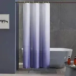 Duschvorhang, Lila, Textil, 100x200 cm, Badtextilien, Duschvorh&auml;nge