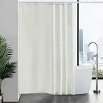 Duschvorhang, Beige, Textil, 180x210 cm, Badtextilien, Duschvorh&auml;nge