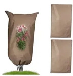 Relaxdays Pflanzenschutzhaube, Beige, Kunststoff, Textil, Metall, 80x140x0.5 cm,