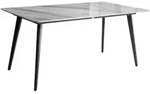 Beliani Gartentisch, Grau, Stein, 6-Sitzer, Rechteckig, 90x75x160 cm, Esszimmer,