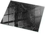 Tulup Tischplatte, Schwarz, Glas, 80x60x0.4 cm, Esszimmer, Tische, Esstische,