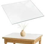 Tulup Tischplatte, Wei&szlig;, Glas, 60x0.4x80 cm, Esszimmer, Tische, Esstische,