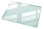 Tulup Tischplatte, Transparent, Glas, Rechteckig, 100x0.4x70 cm, Esszimmer,...