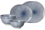 Ritzenhoff Breker Basic-Set, Blau, Wei&szlig;, Keramik, 12-teilig, Rund, 2x2x2 cm, Essen &
