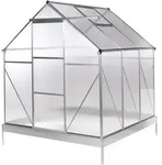 Beliani Gew&auml;chshaus, Silber, Transparent, Kunststoff, 191x230x190 cm,
