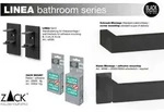 Zack Wandhalter Linea, Schwarz, Metall, 3x6 cm, Wohnzimmer, Regale,
