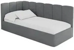 Altdecor Einzellbett, Schiefer, Textil, 90x200 cm, Kinderzimmer & Jugendzimmer,