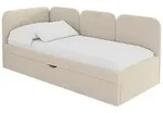 Altdecor Einzellbett, Taupe, Textil, 80x200 cm, Kinderzimmer & Jugendzimmer,