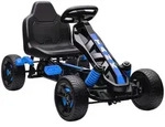 Aiyaplay Gokart-Tretauto, Blau, Metall, 59x60.5x100 cm, Outdoor Spielzeug,