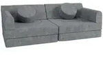 Juskys Kindersofa, Gr&uuml;n, Textil, 150x50x75 cm, Kinderzimmer & Jugendzimmer,
