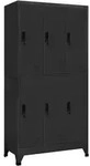 vidaXL Schliessfachschrank, Anthrazit, Metall, 45x180x90 cm, Garderobe,