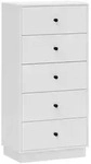 Homcom Kommode, Wei&szlig;, Holzwerkstoff, 29x95x47 cm, Wohnzimmer, Kommoden & Sideboards,