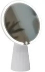 CLP Schminkspiegel, Wei&szlig;, Glas, Rund, 17x27x17 cm, Spiegel, Schminkspiegel