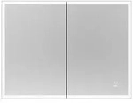 Home Deluxe Led-Spiegel, Schwarz, Metall, 100x80x13.3 cm, Badezimmer,