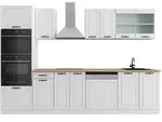 Vicco K&uuml;chenzeile, Wei&szlig;, Wei&szlig;, Holzwerkstoff, K&uuml;chenblock,Rechteckig,