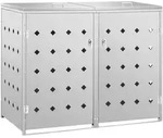 Deluke 2Er, Silber, Metall, 138x115x77.5 cm, Aufbewahrung & Schutzh&uuml;llen