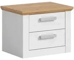 Livetastic Nachtschrank, L&auml;rche, Eiche Artisan, Kunststoff, Holzoptik, 2