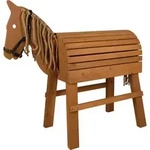 small foot Holzpferd, Braun, Holz, 111x111x53 cm, Spielzeug, Kinderspielzeug,