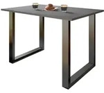 Mid.you Schreibtisch, Anthrazit, Schwarz, Holzwerkstoff, Kufe, 50x76x110 cm,