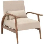 Beliani Sessel, Beige, Braun, Textil, 70x83x88 cm, Wohnzimmer, Sessel,...