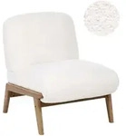 Beliani Sessel, Creme, Wei&szlig;, Braun, Textil, 61x76x78 cm, Wohnzimmer, Sessel,
