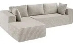 tectake Sofa, Beige, Kunststoff, 250x162 cm, Wohnzimmer, Sofas & Couches,