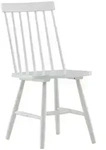 Livetastic Stuhl-Set, Wei&szlig;, Holz, Kautschukholz, massiv, zylindrisch, 43x87x55...