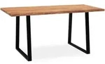 Kadima Design Esstisch, Braun, Holz, Echtholz,Akazie, Rechteckig,Rechteckig, Kufe,