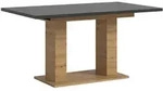 Inn.Furn Esstisch, Grau, Eiche Artisan, Holzwerkstoff, Nachbildung,Eiche, Uni,...