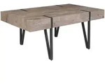Beliani Couchtisch, Schwarz, Dunkelbraun, Holzwerkstoff, 60x43x100 cm,...