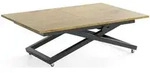 WFL Group Couchtisch, Eiche, Metall, Nachbildung, 12-Sitzer,...
