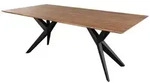 Massivmoebel24 Esstisch, Natur, Holz, Echtholz,Akazie, 6-Sitzer, Rechteckig,