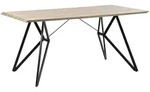 Beliani Esstisch, Hellbraun, Holzwerkstoff, 6-Sitzer, Rechteckig, 90x76x160 cm,