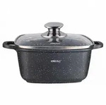Kinghoff Topf, Schwarz, Glas, Kochen, T&ouml;pfe, Kocht&ouml;pfe