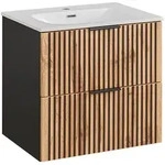 Lomado Waschtisch, Braun, Holzwerkstoff, 61x59x46 cm, Badezimmer,