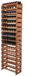 Proregal Weinregal, Braun, Holz, Kiefer, 65x219x28 cm, Wohnzimmer, Regale, Weinregale
