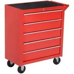 Durhand Werkstattwagen, Rot, Metall, 33x75x69 cm, Freizeit, Heimwerken,