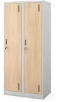 Jan Nowak Personalschrank, Sonoma Eiche, Grau, Metall, 80x180x50 cm, Garderobe,