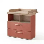 Roba Wickelkommode, Mauve, Holzwerkstoff, 2 Schubladen, 110x103x78 cm,...