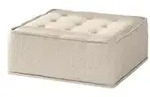 Fun M&ouml;bel Polsterhocker, Beige, Textil, 90x38x90 cm, Wohnzimmer, Hocker
