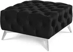 S-Style Hocker, Schwarz, Metall, Echtholz,Birke, Buche, 1-Sitzer, F&uuml;llung: