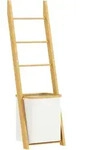 Homcom Badezimmer-Regal, Creme, Holz, 35x133x43 cm, Badezimmer, Badezimmerregale,